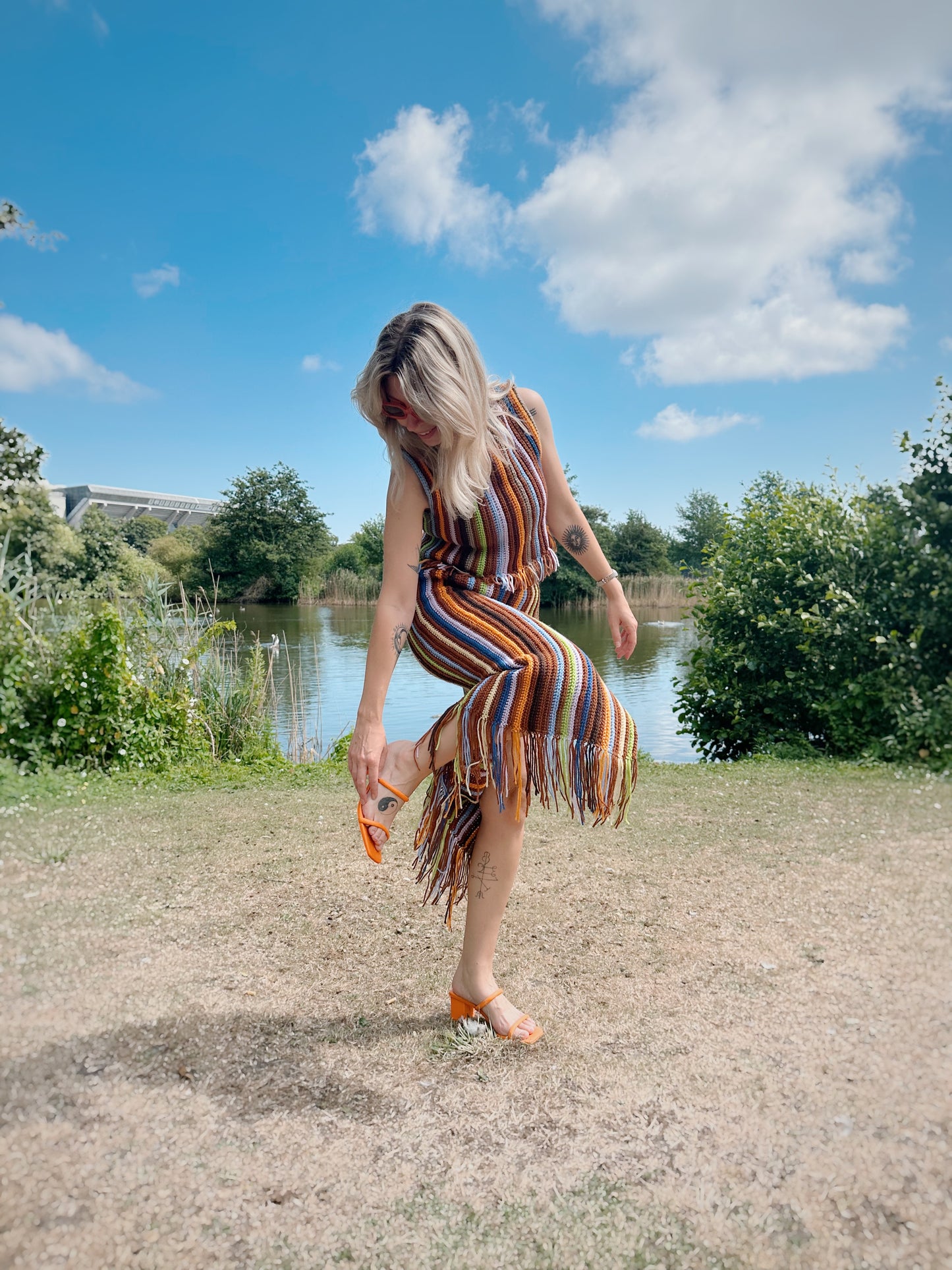THE FUNKY FRINGES SKIRT crochet pattern