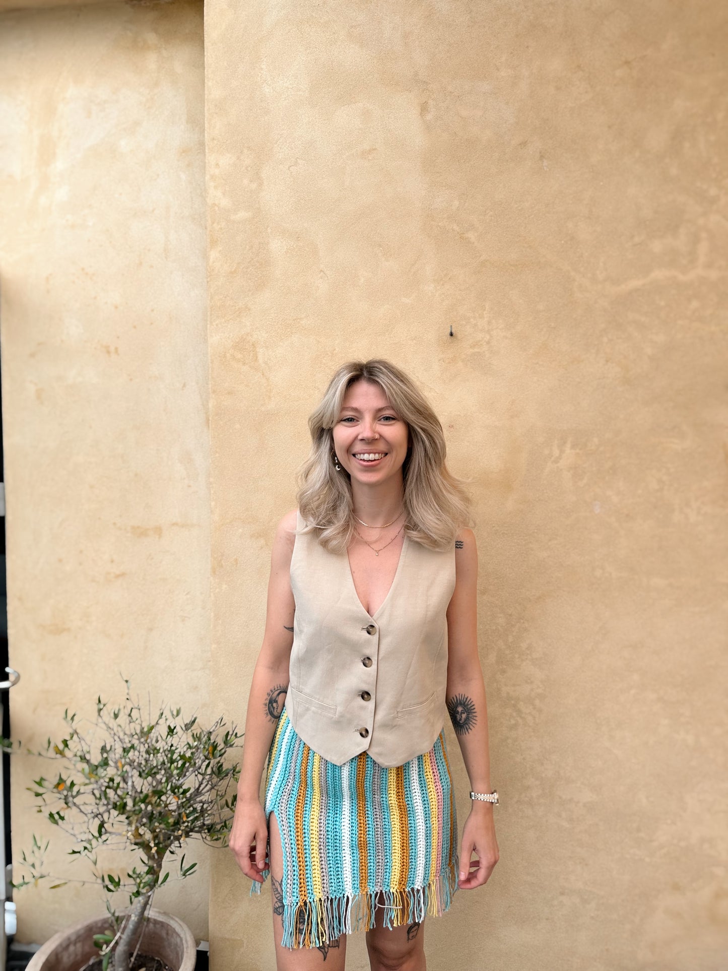THE FUNKY FRINGES SKIRT crochet pattern