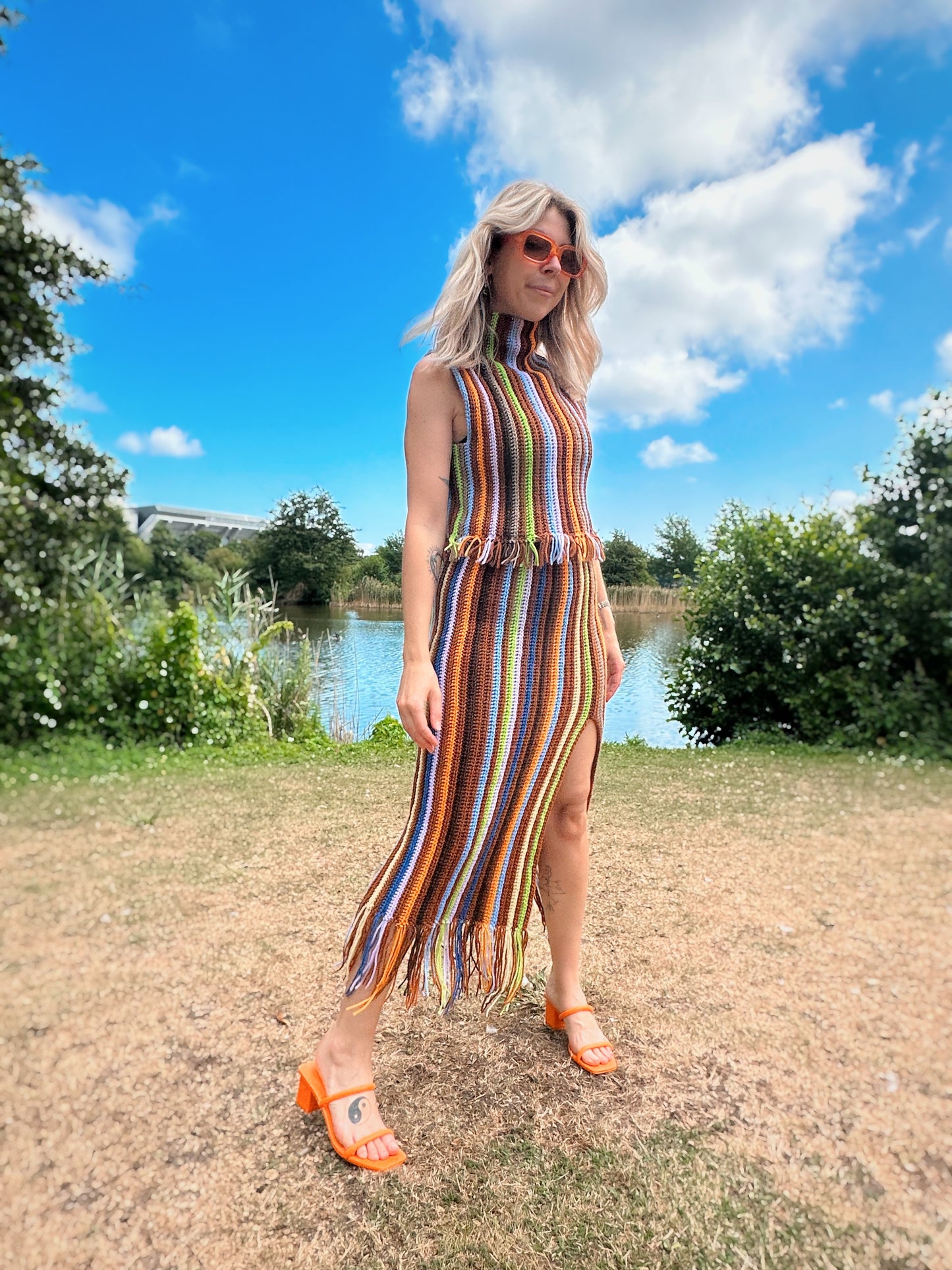 THE FUNKY FRINGES SKIRT crochet pattern