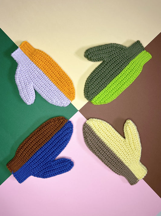 NO KNIT MITTENS crochet pattern