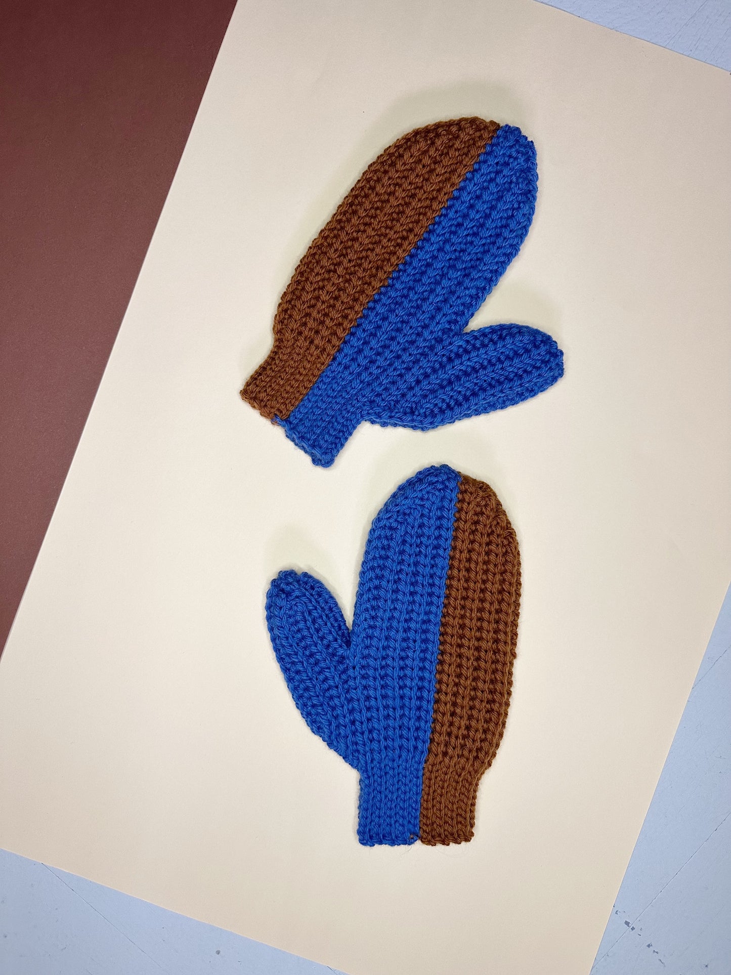 NO KNIT MITTENS crochet pattern